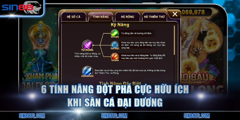 6 tính năng đột phá cực hữu ích khi săn cá đại dương